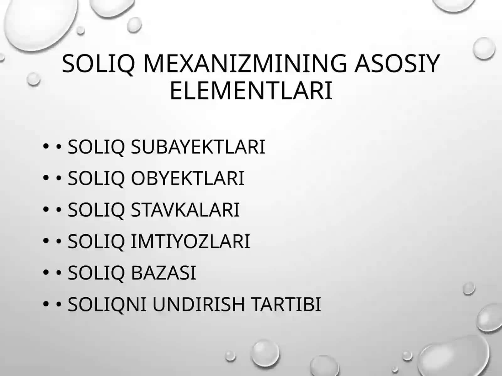 Soliq mexanizmi va soliqqa tortish usullari 3