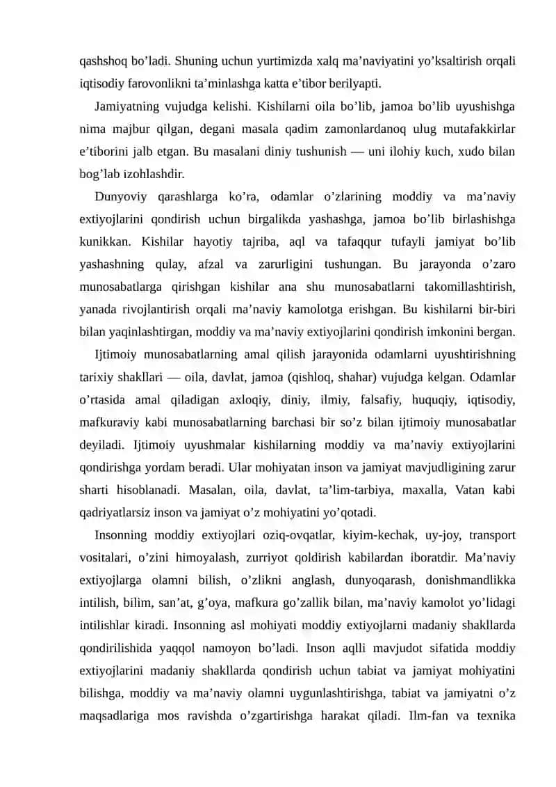 Jamiyat falsafasi 3