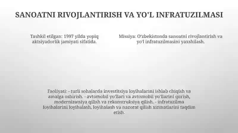 Sanoat Va Xo'Jalik Yo'Llari 3