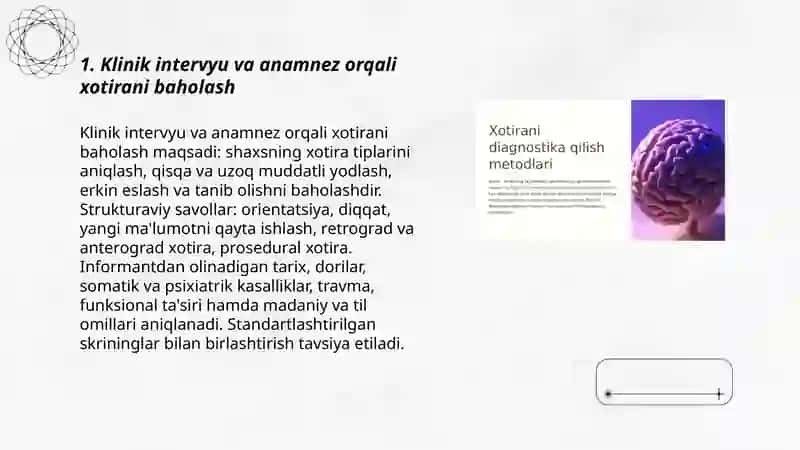 Xotirani aniqlash metodlari 3