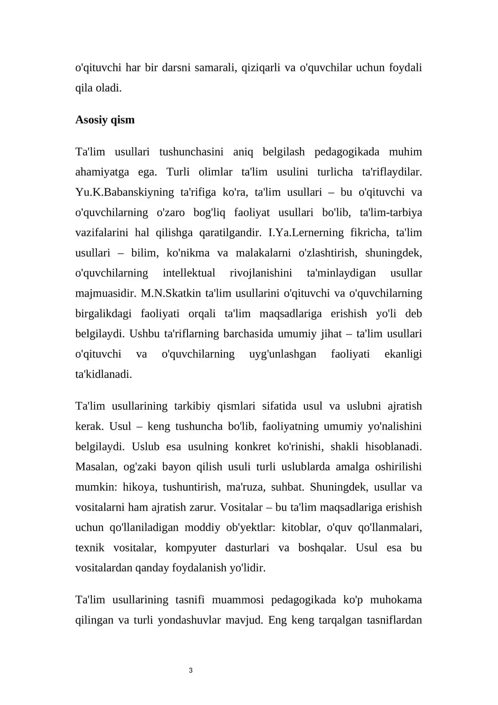 Ta'limning umumiy usullari 3