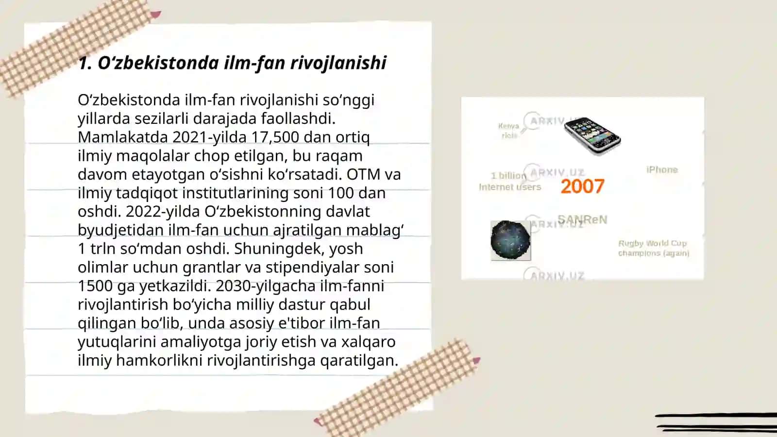 Oʻzbekistonda ilm-fan rivojlanishi 3