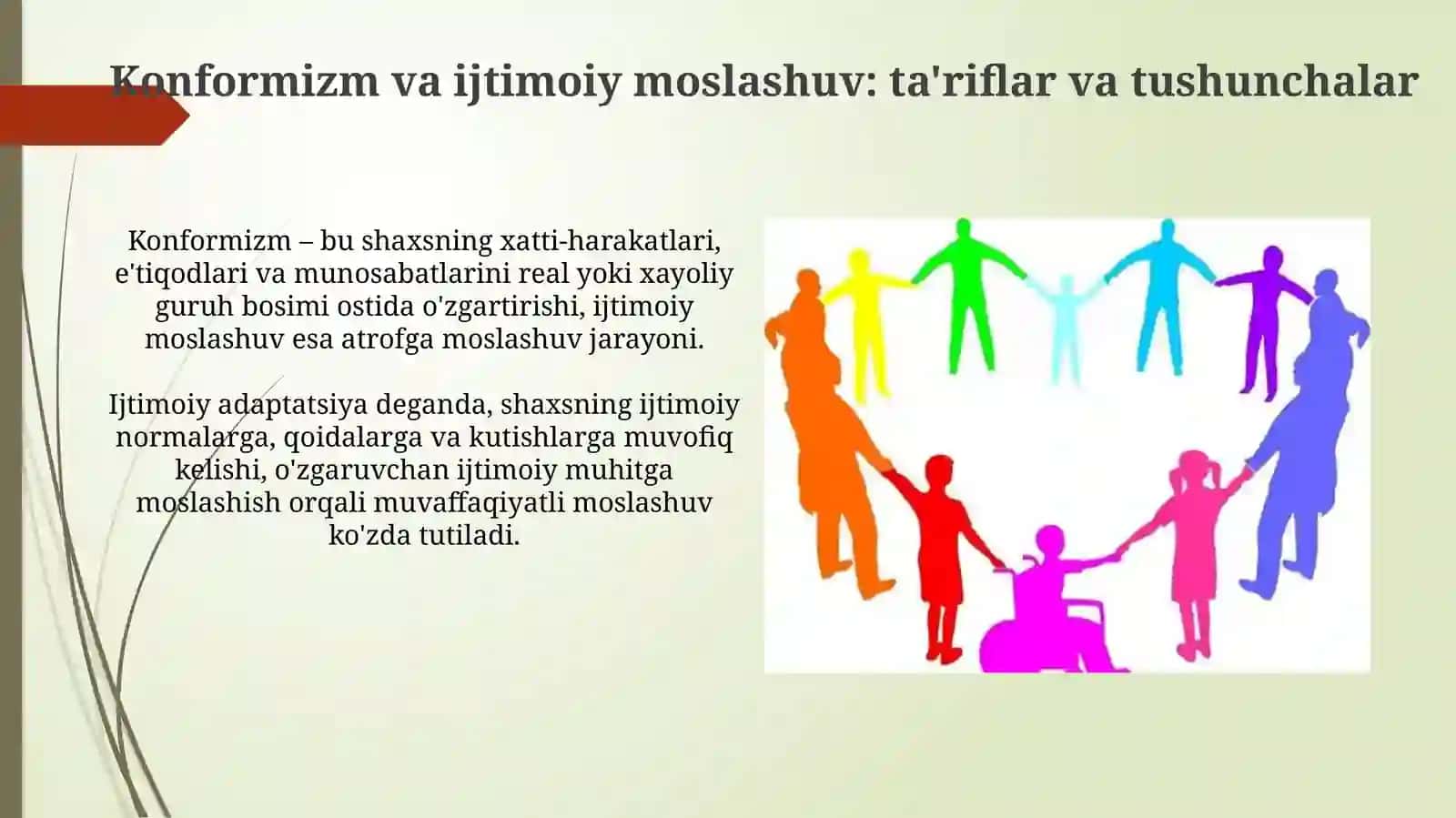 Konformizm va ijtimoiy moslashuv 3