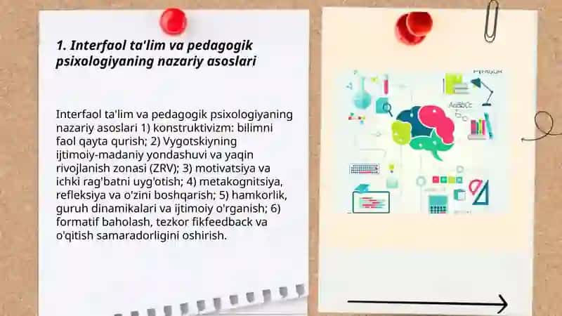 Interfaol ta'lim metodlarining psixologik asoslari 3