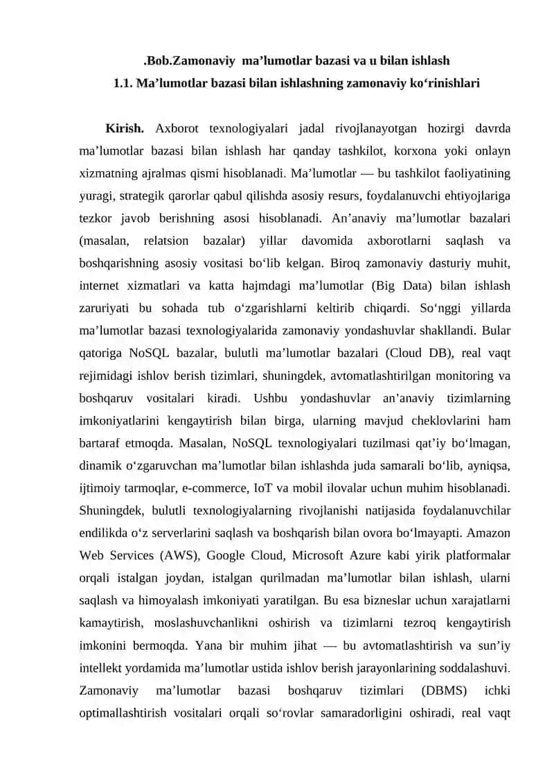 GraphQL texnologiyasi yordamida ma'lumotlar bazasi bilan ishlash 3