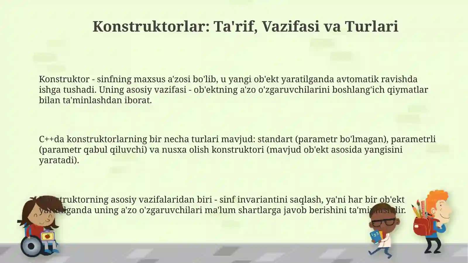 C++dakonstruktorlarvaularnitashkiletishusullari 3