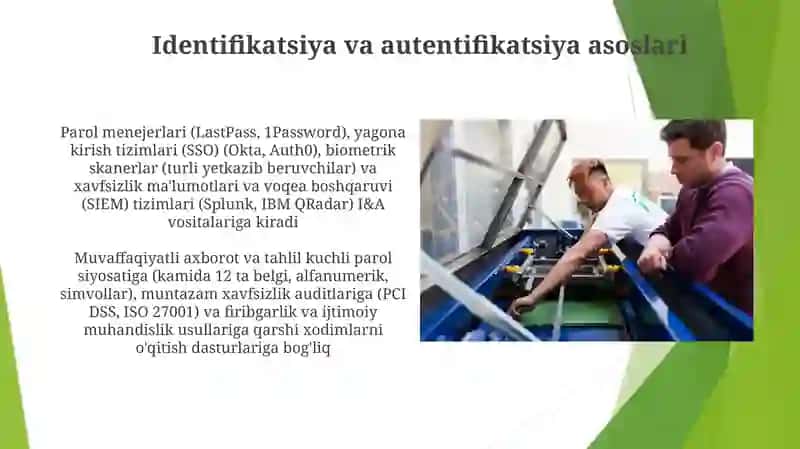Identifikasiya va autentifikasiya vositalari 3