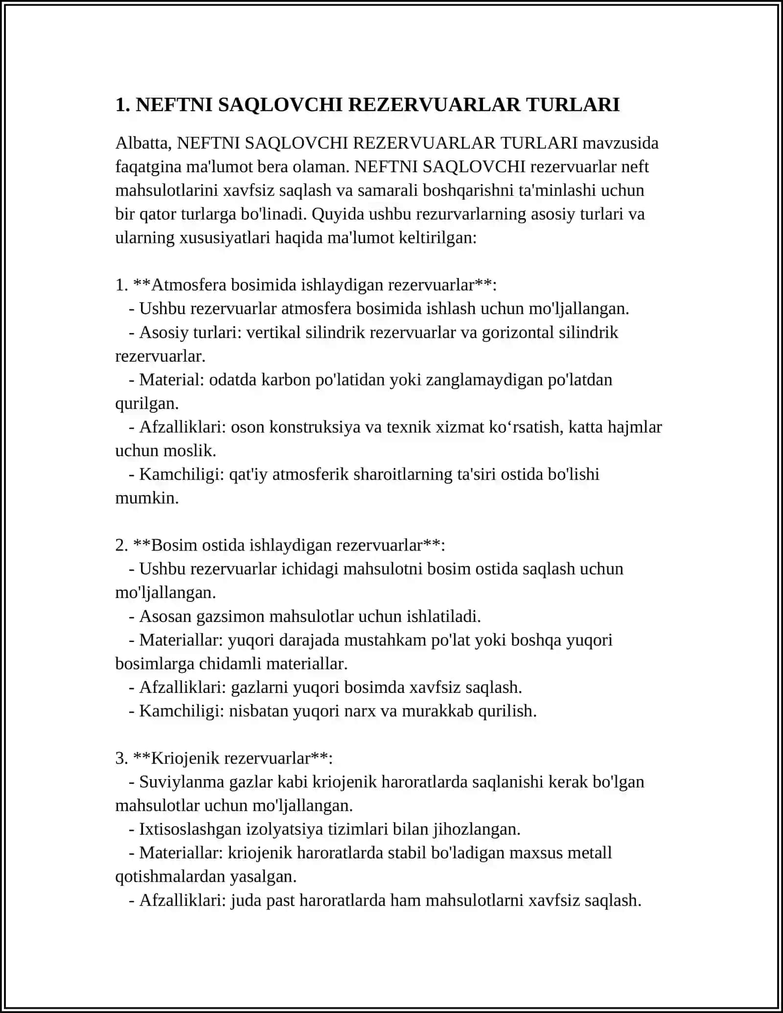 NEFTNI SAQLOVCHI REZERVUARLAR 3