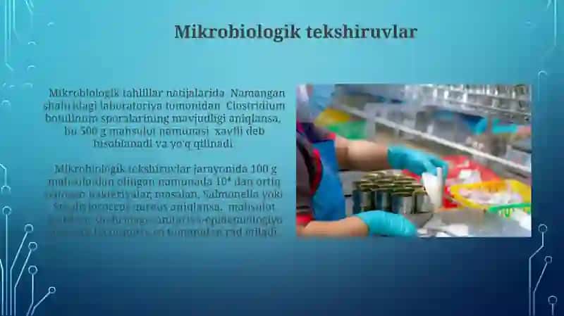 Konserva mahsulotlarini sanitariya gigiyenik ekspertizadan oʻtqazish 3