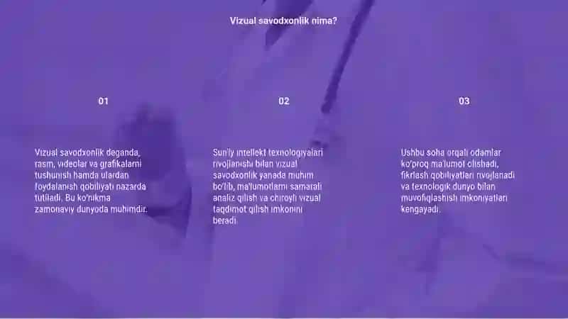 Vizual savodxonlik va sun'iy intellektning rivojlanishi 3