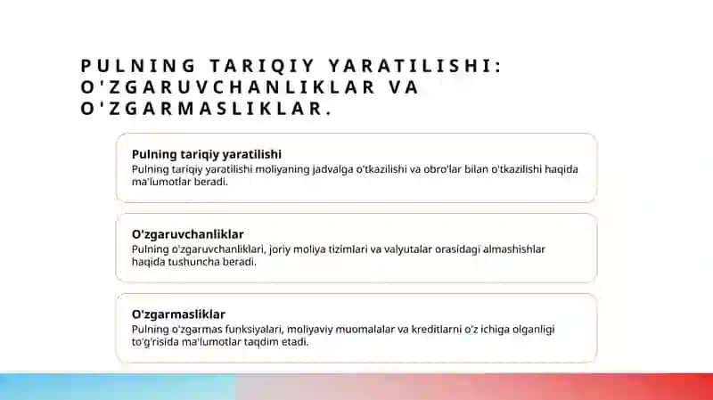 Pulning paydo bo'lishi,zarurligi va funksiyalari 3