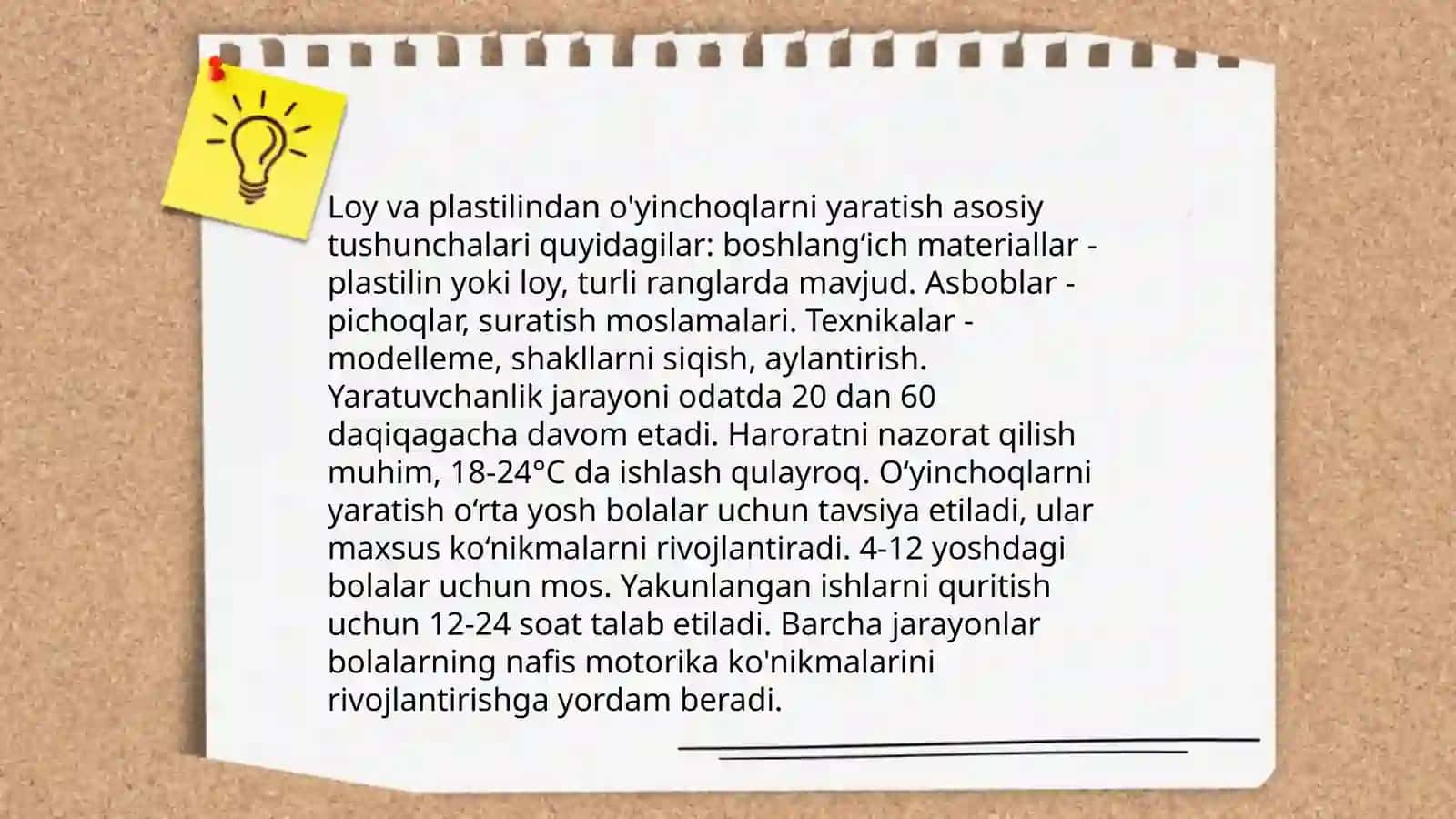 Loy va plastilindan o'yinchoqlar yasashhning sensor asoslari 3