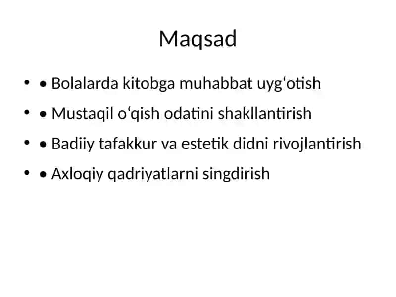 Bolalar kitobxonligi asoslari 3