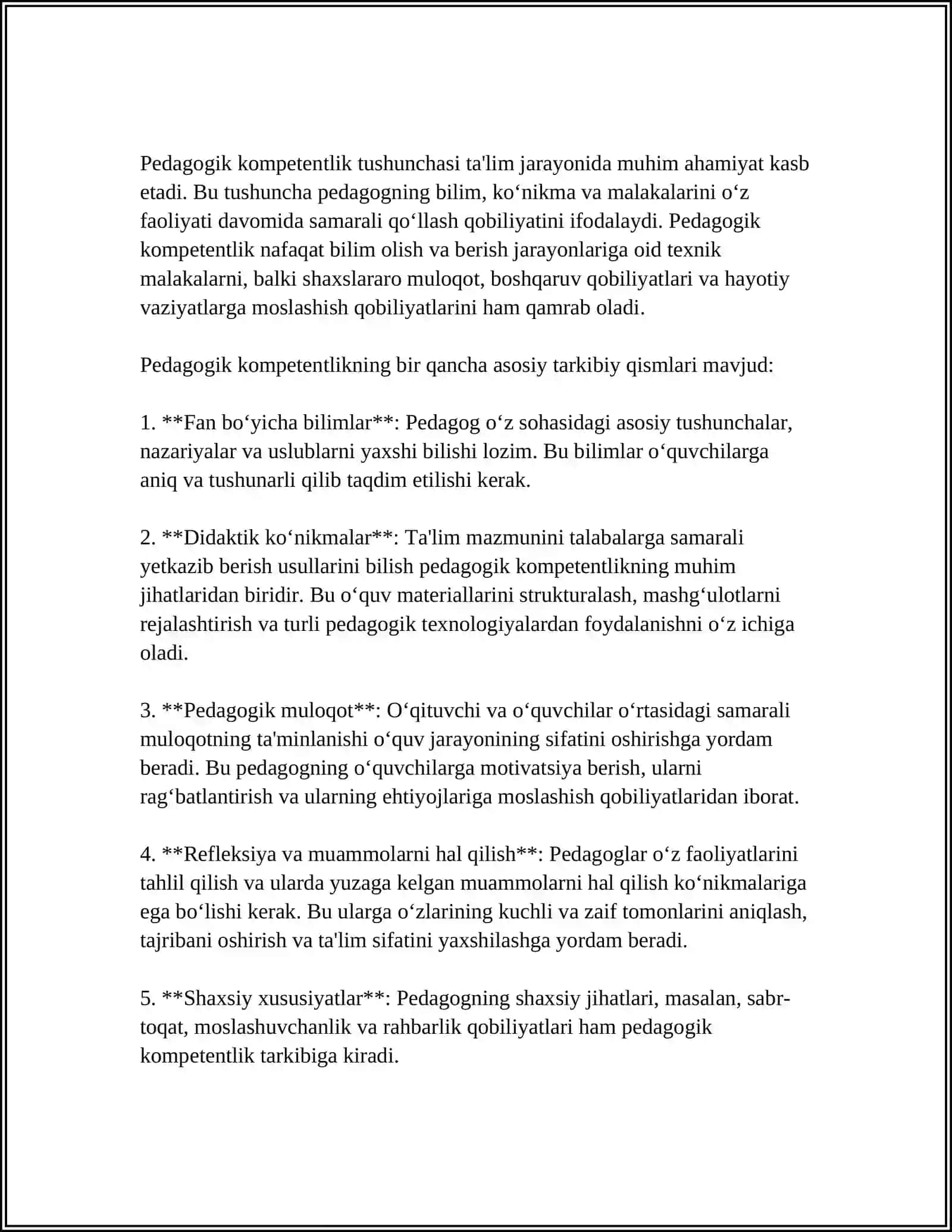 PEDAGOGIK KASBIY KOMPETENTLIK VA KREATIVLIK 3