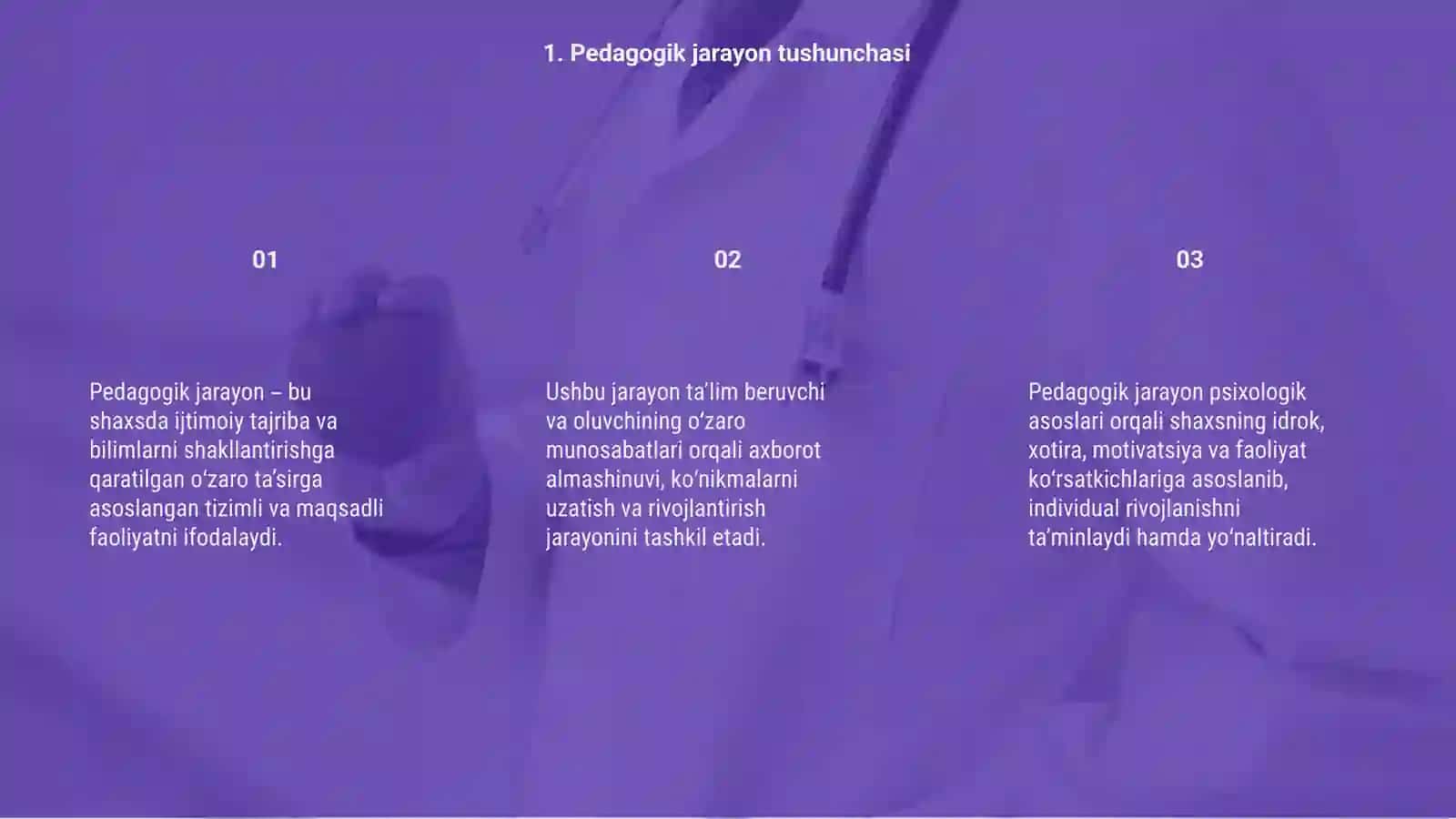 Pedagogik jarayon konsepsiyalari va uning psixologik asoslari 3