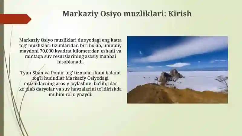 Markaziy Osiyo muzliklar 3