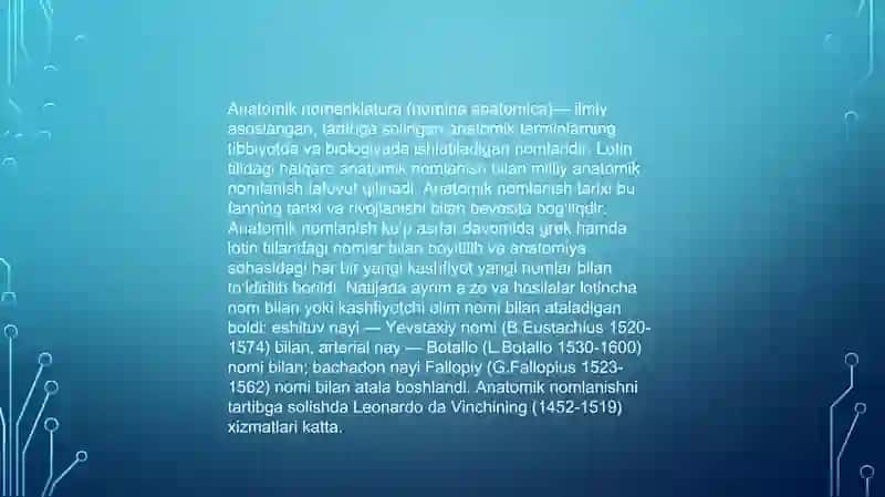 Odam anatomiysi 3