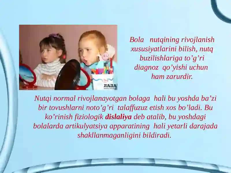Maktabgacha ta’lim bolalarini nutqini o’stirish 3