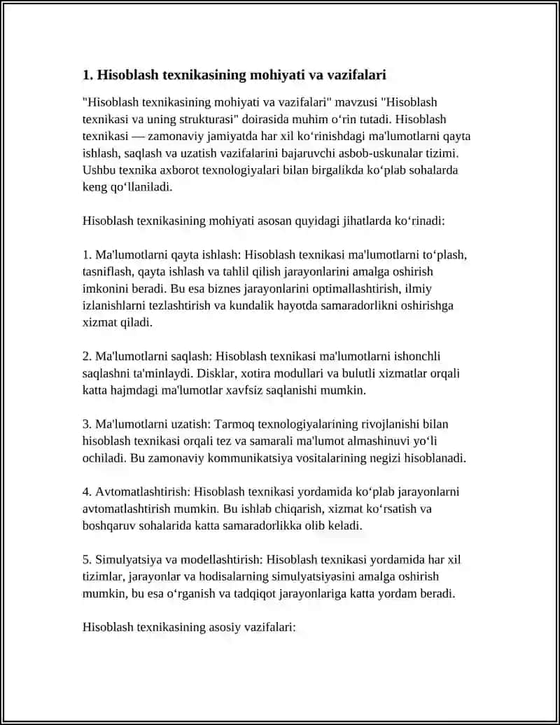 Hisoblash texnikasi va uning strukturasi 3