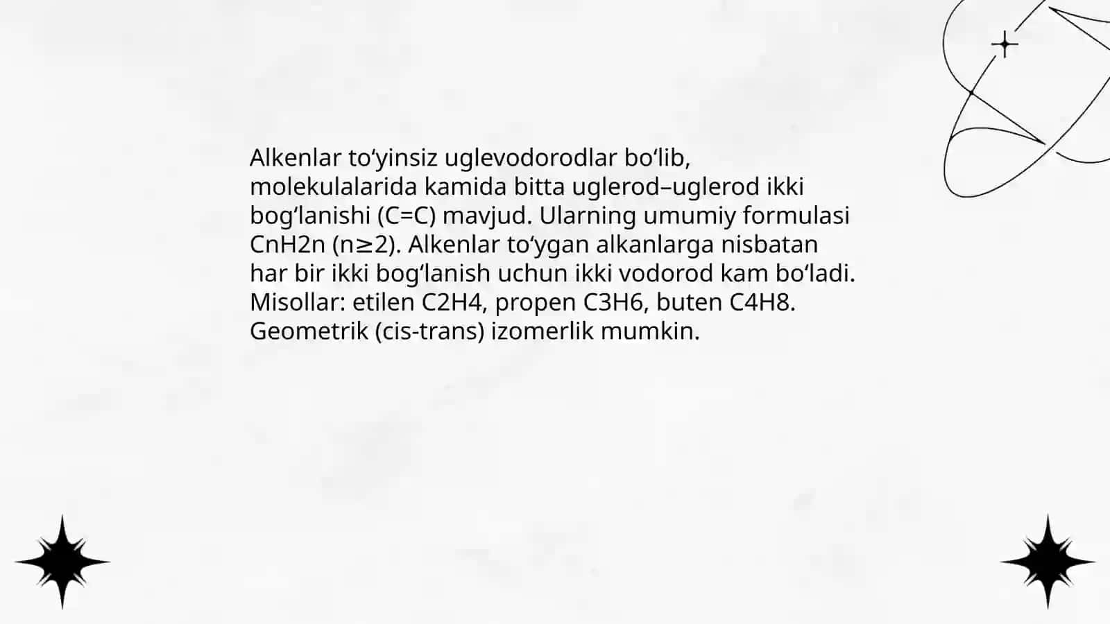 Alkenlarning olinishi gomologik qatori va izomeryasi 3