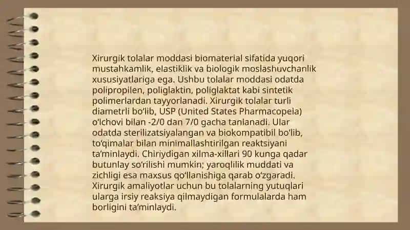Xirurgik tolalar ishlab chiqarish 3