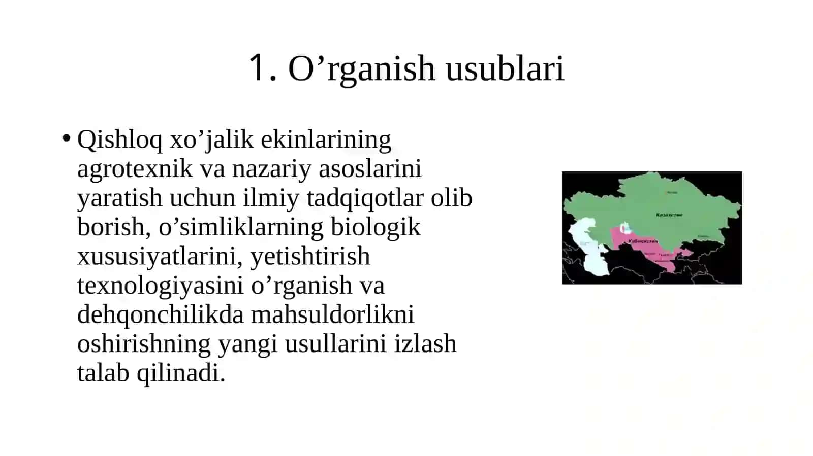 Ilmiy agronomiyaning usullari 3