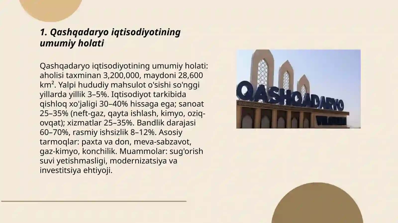 Qashqadaryo iqtisodiyoti 3