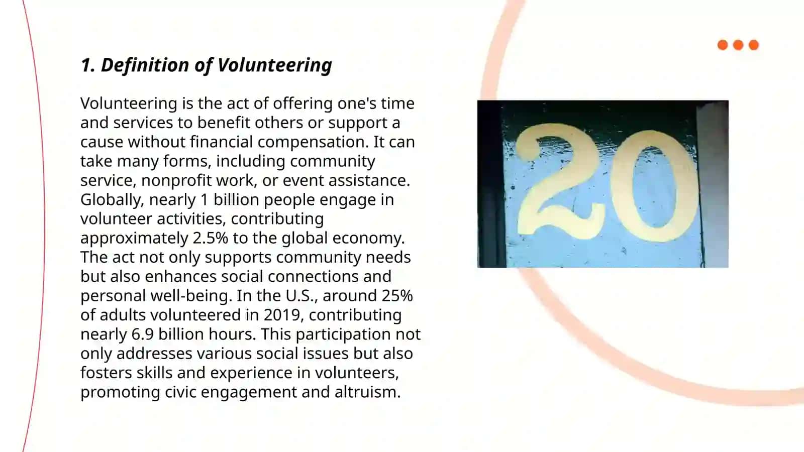 Definition of Volunteering 3