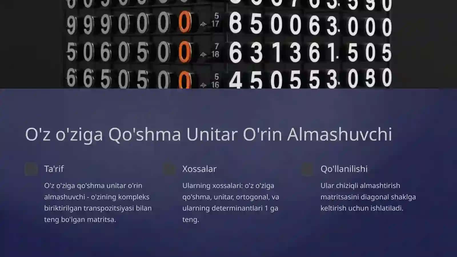 Chiziqli Almashtirish Matritsasini Jordan Normal Formaga Keltirish 3