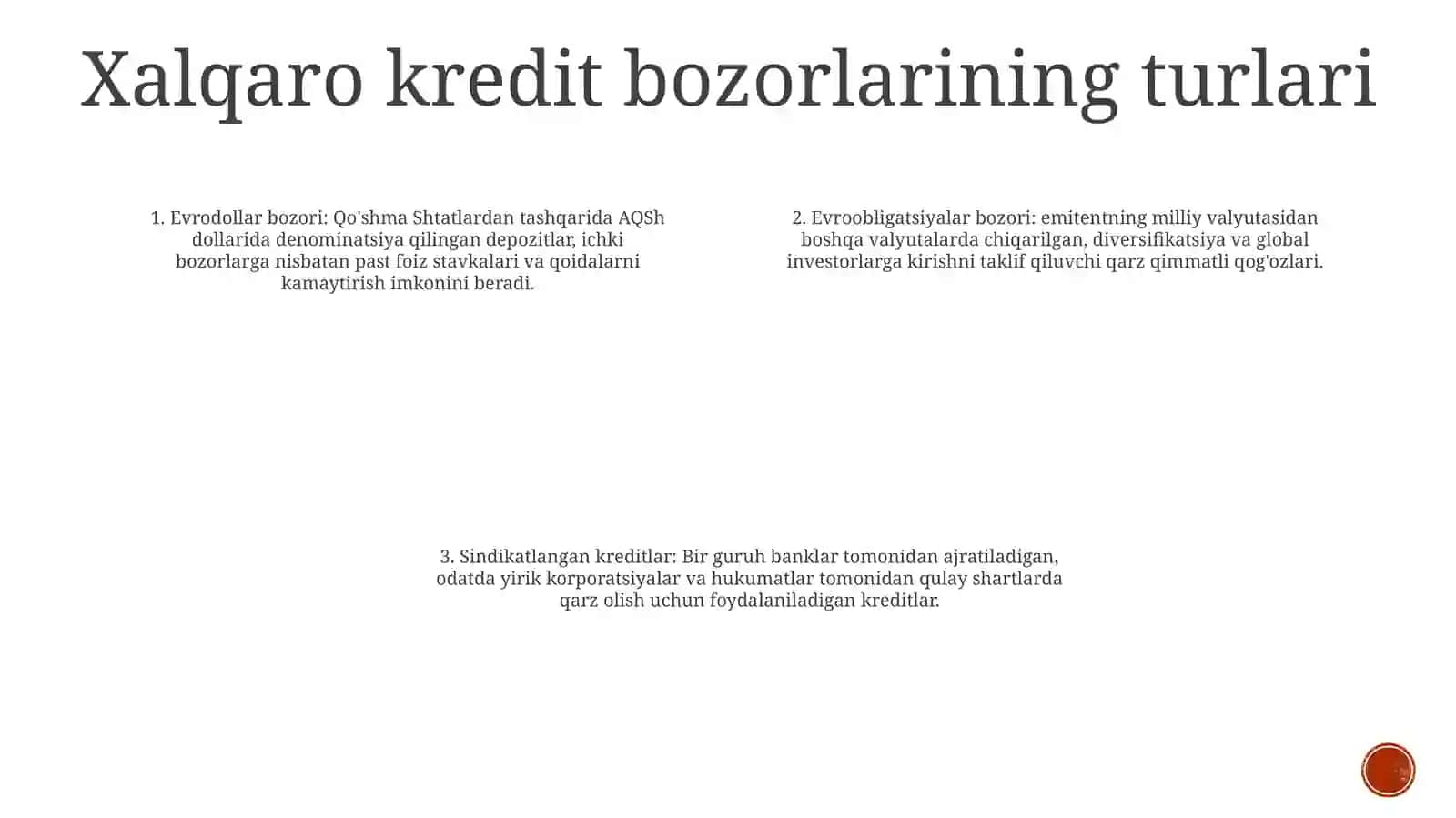 Xalqaro Kredit Bozori VaUningXususiyatlari 3