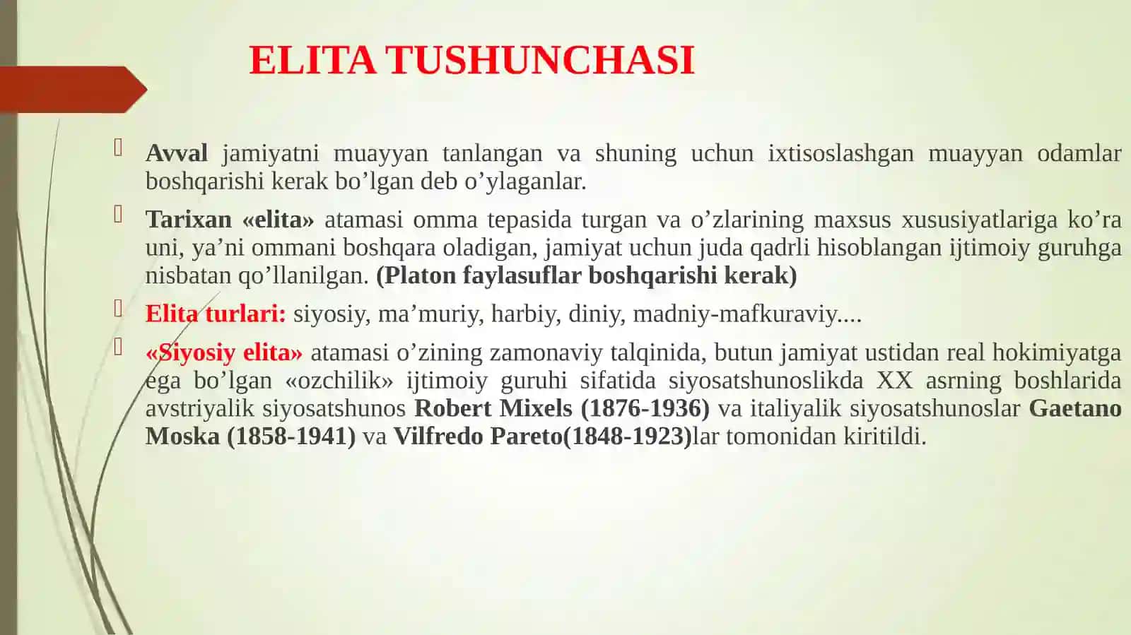 Siyosiy Elita va Lider 3