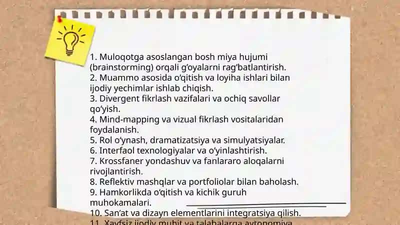 Pedagog faoliyatiga kreativ yondashuv 3