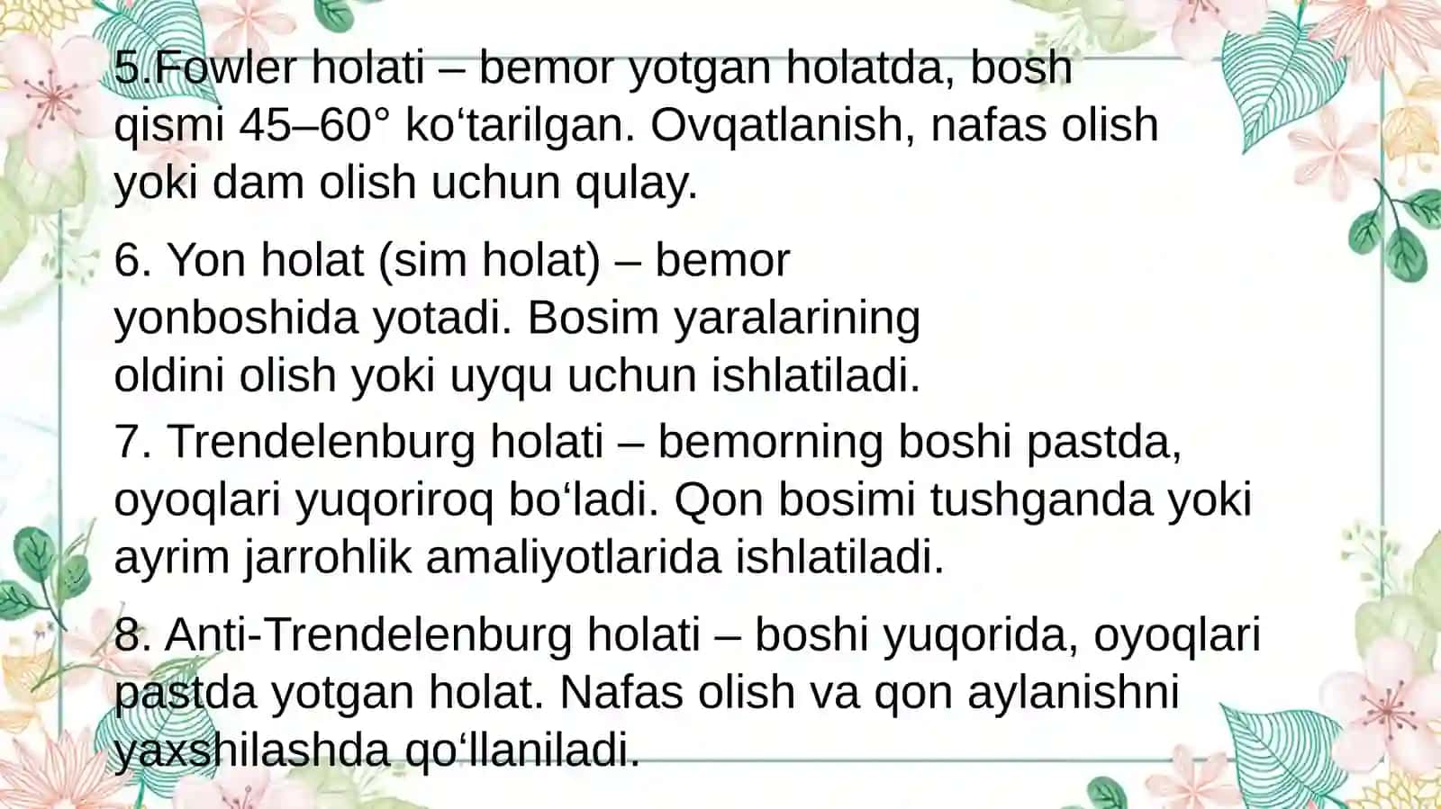 Tanabiomexanikasi va bemor xavfsizligini ta'minlash 3