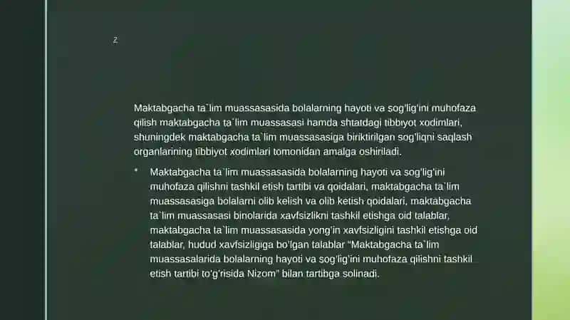 Ijtimoiy maktabgacha ta'limni tashkil etish 3