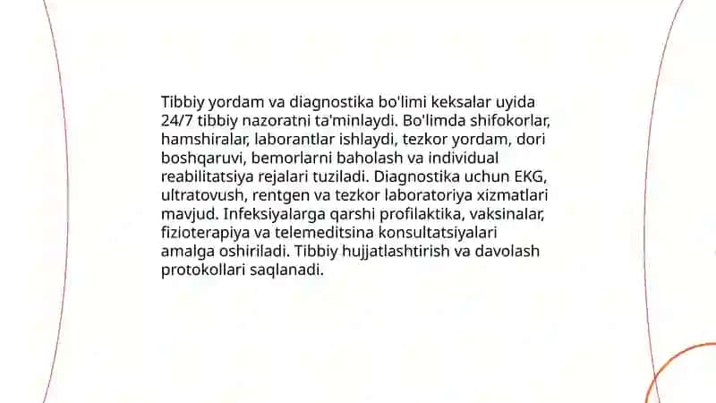 Tibbiy yordam va diagnostika bo'limi 3