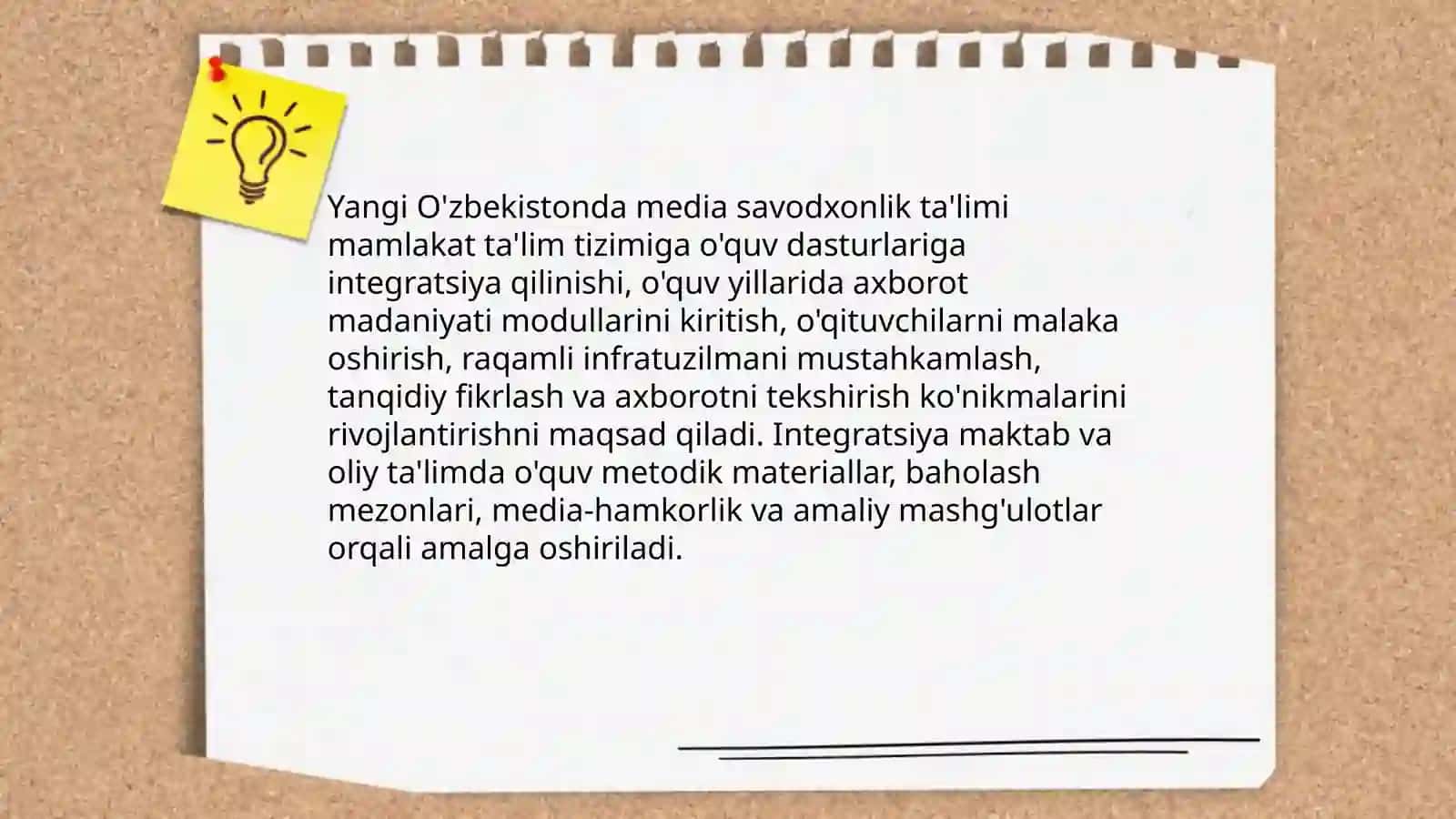 Yangi O'zbekistonda media savodxonlik va axborot madaniyati fanining o'qitilishi 3