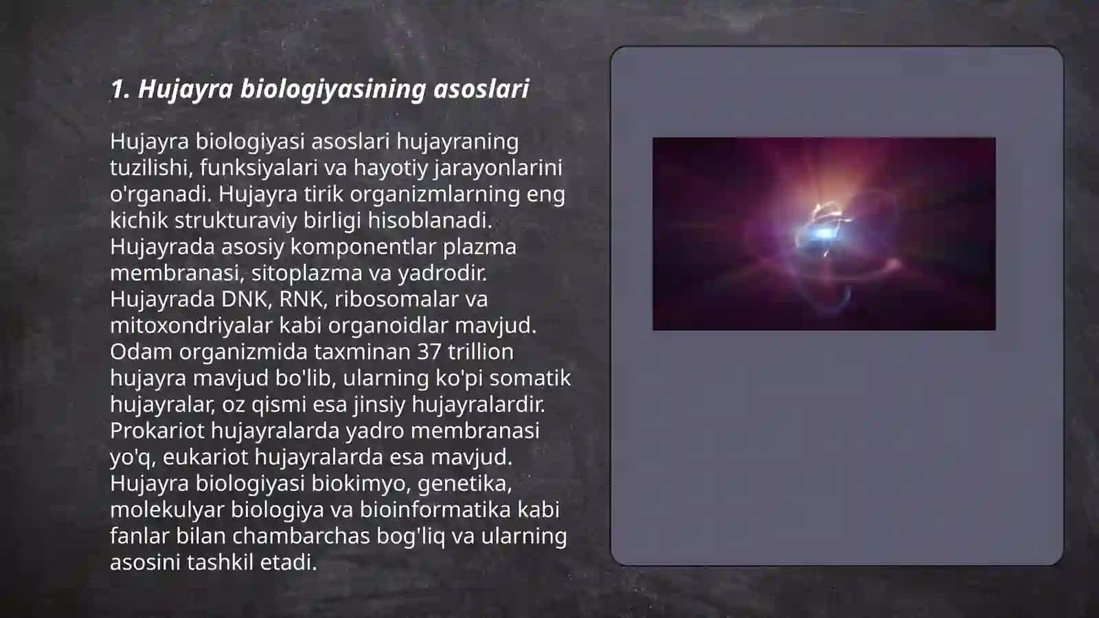 Hujayra biologiyasi 3