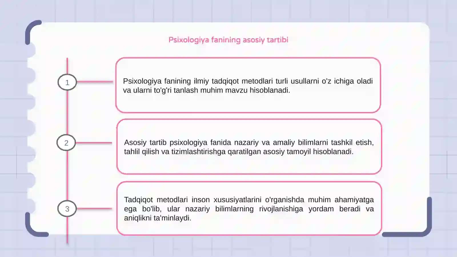 Psixologiya fanining ilmiy tadqiqot metodlari 3