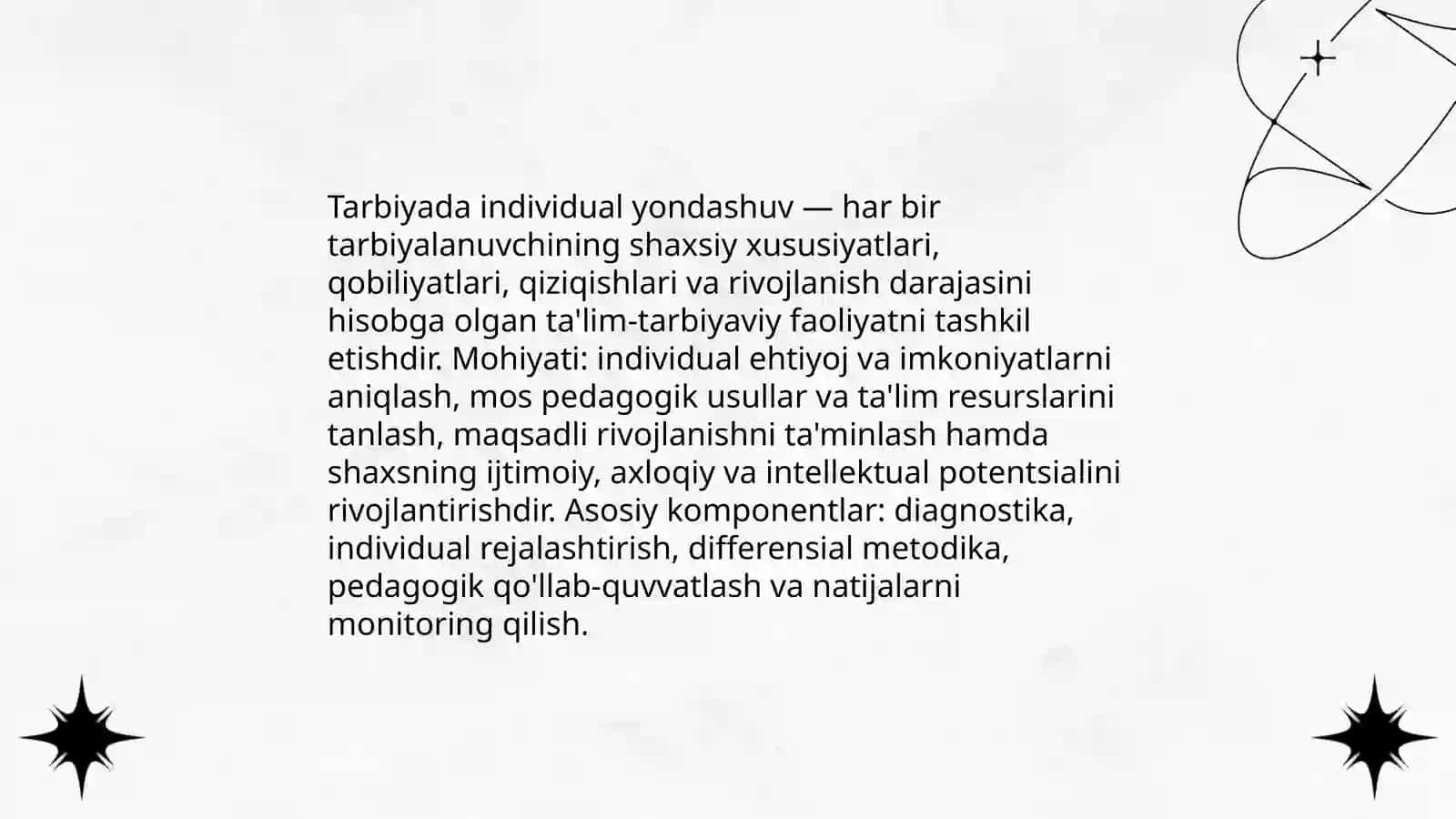 Tarbiyada individual yondashuv muammosi 3