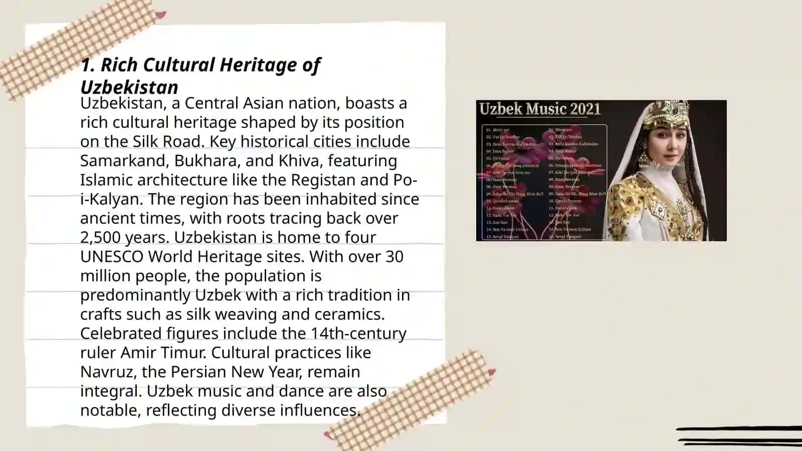 Rich Cultural Heritage of Uzbekistan 3