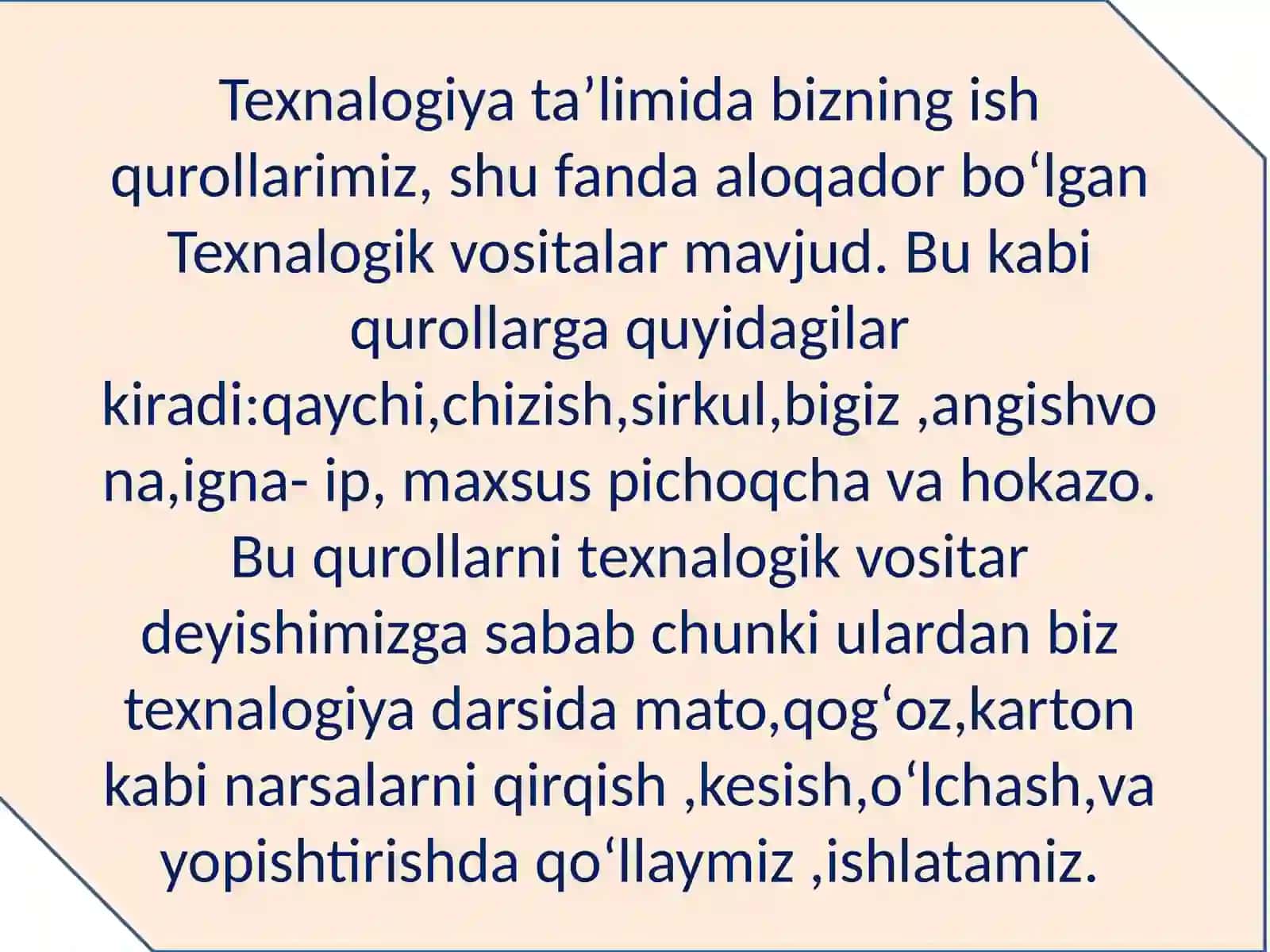 Texnologik vositalardan foydalanish qoidalari 3