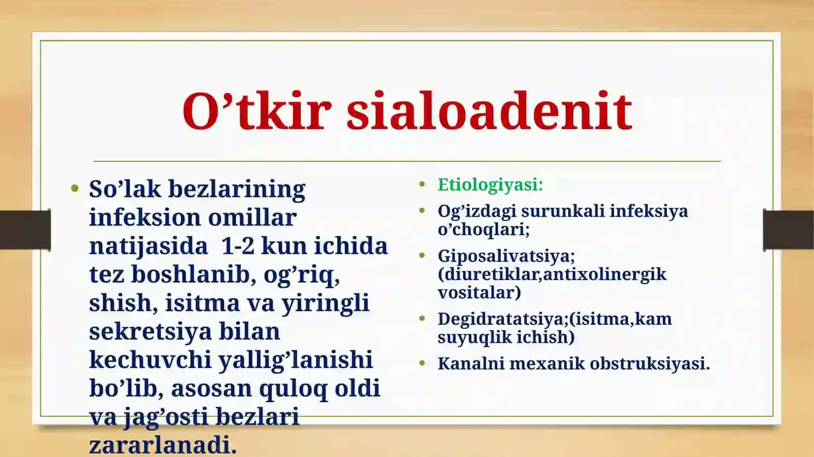 So’lak bezi kasalliklari tashxisi 3