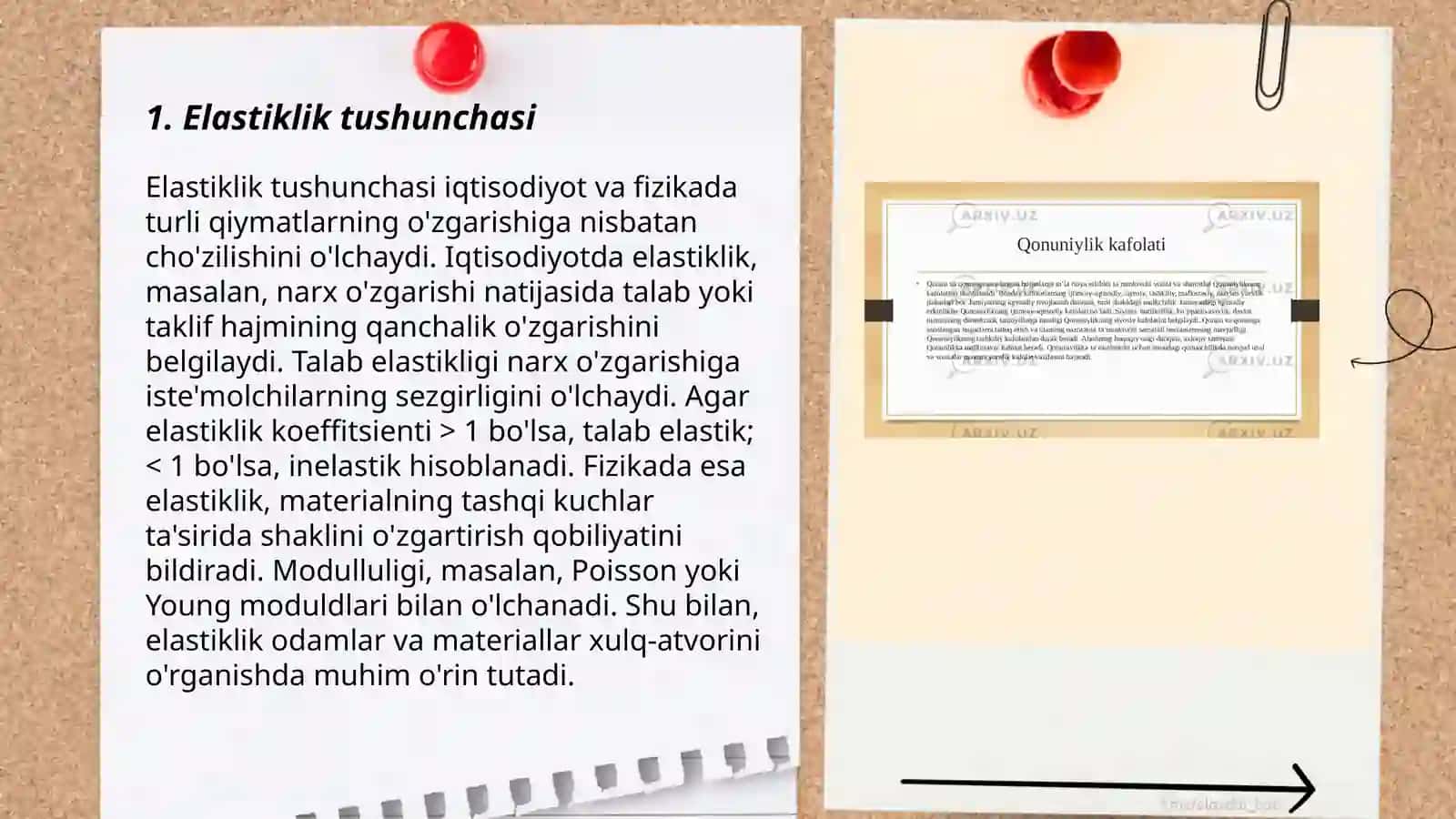 Elastiklik tushunchasi va uning turlari 3
