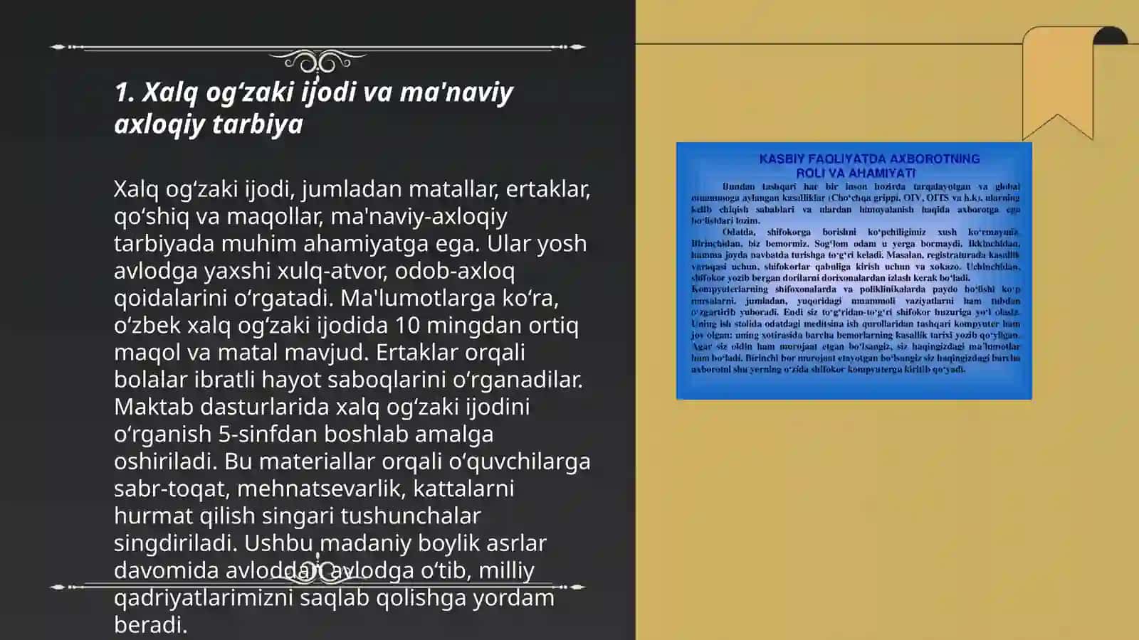 Xalq ogʻzaki ijodi va ma'naviy axloqiy tarbiya 3