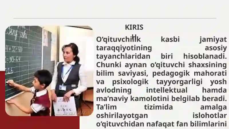 O`QITUVCHILIK KASBINING PEDAGOGIK-PSIXOLOGIK JIHATLARI 3