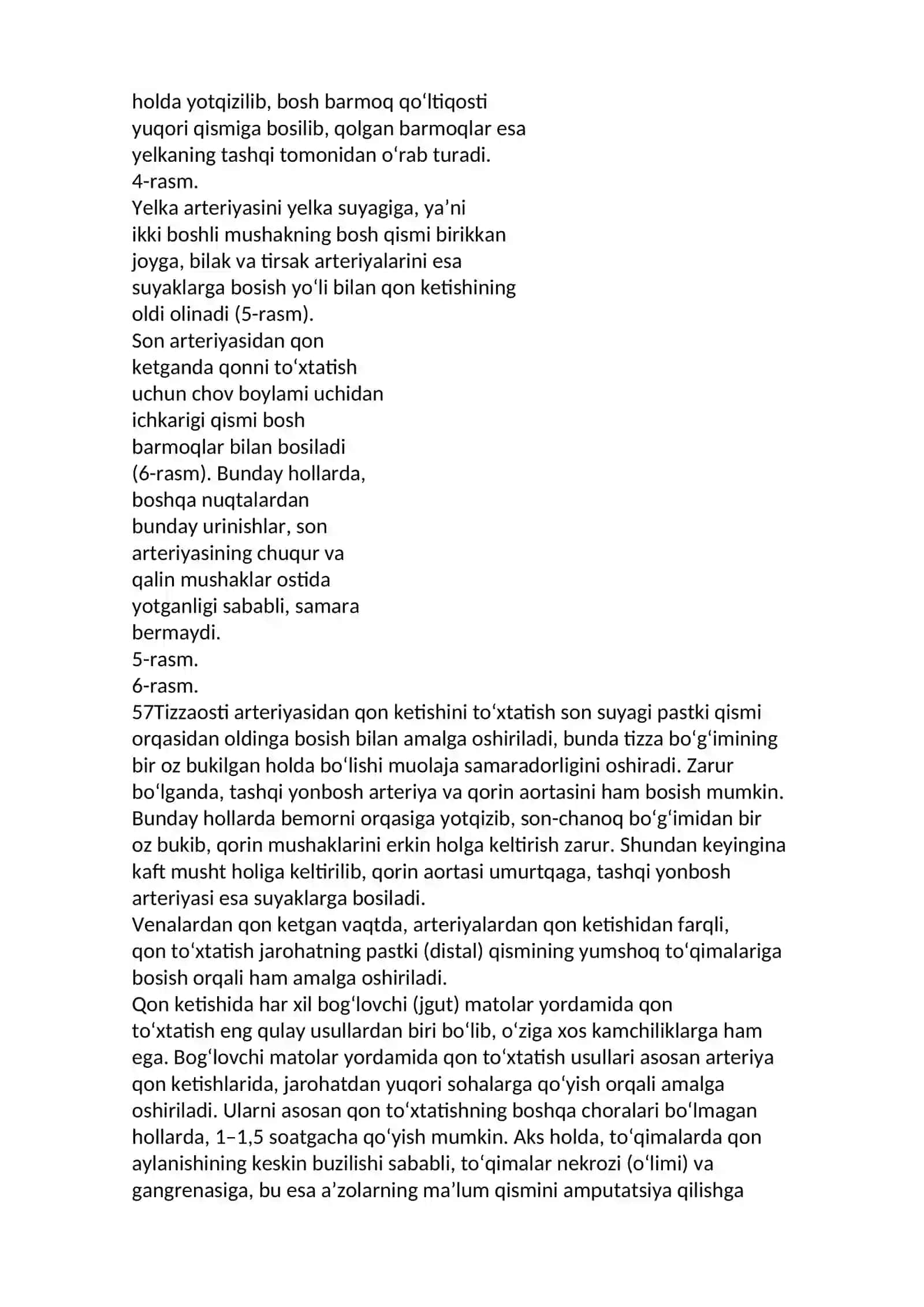 Qon ketishini to‘xtatish choralari 3