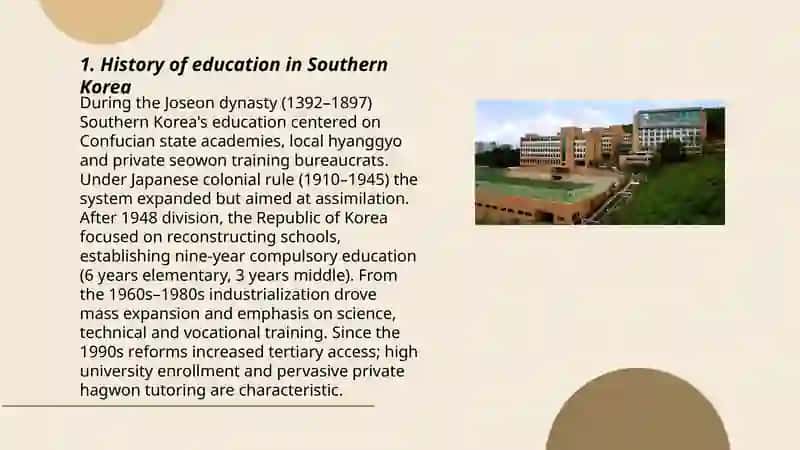 Education of Southern Korea 3