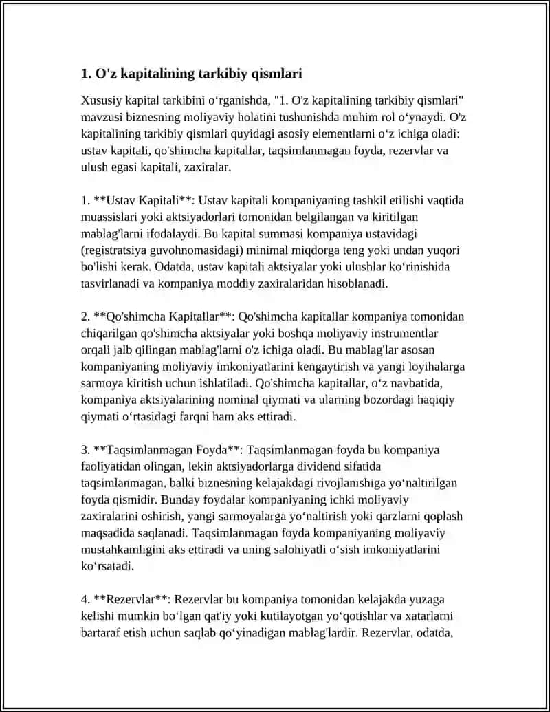 XUSUSIY KAPITAL TARKIBI 3