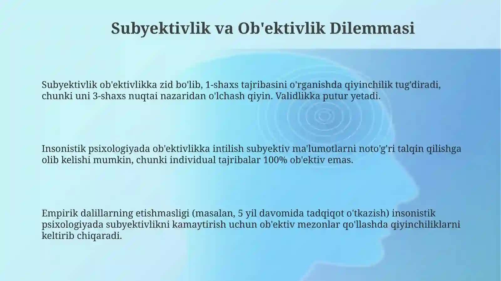 Gumanistik psixologiyada metod muammolari 3