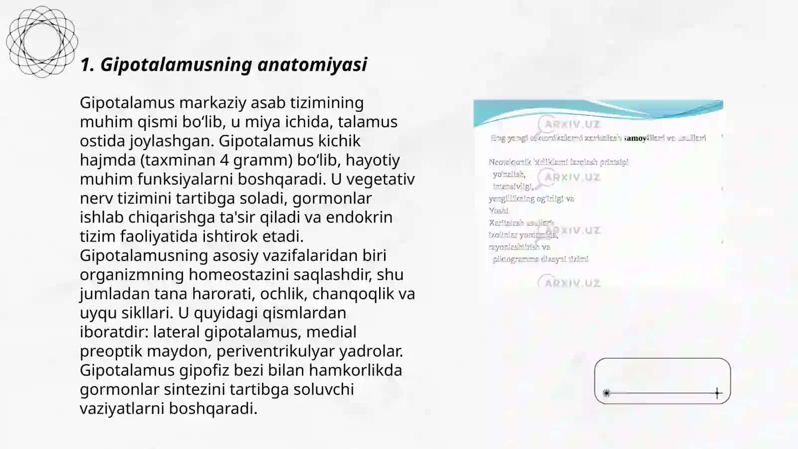 Gipotalamus o'zaklari va klinik ahamiyati 3